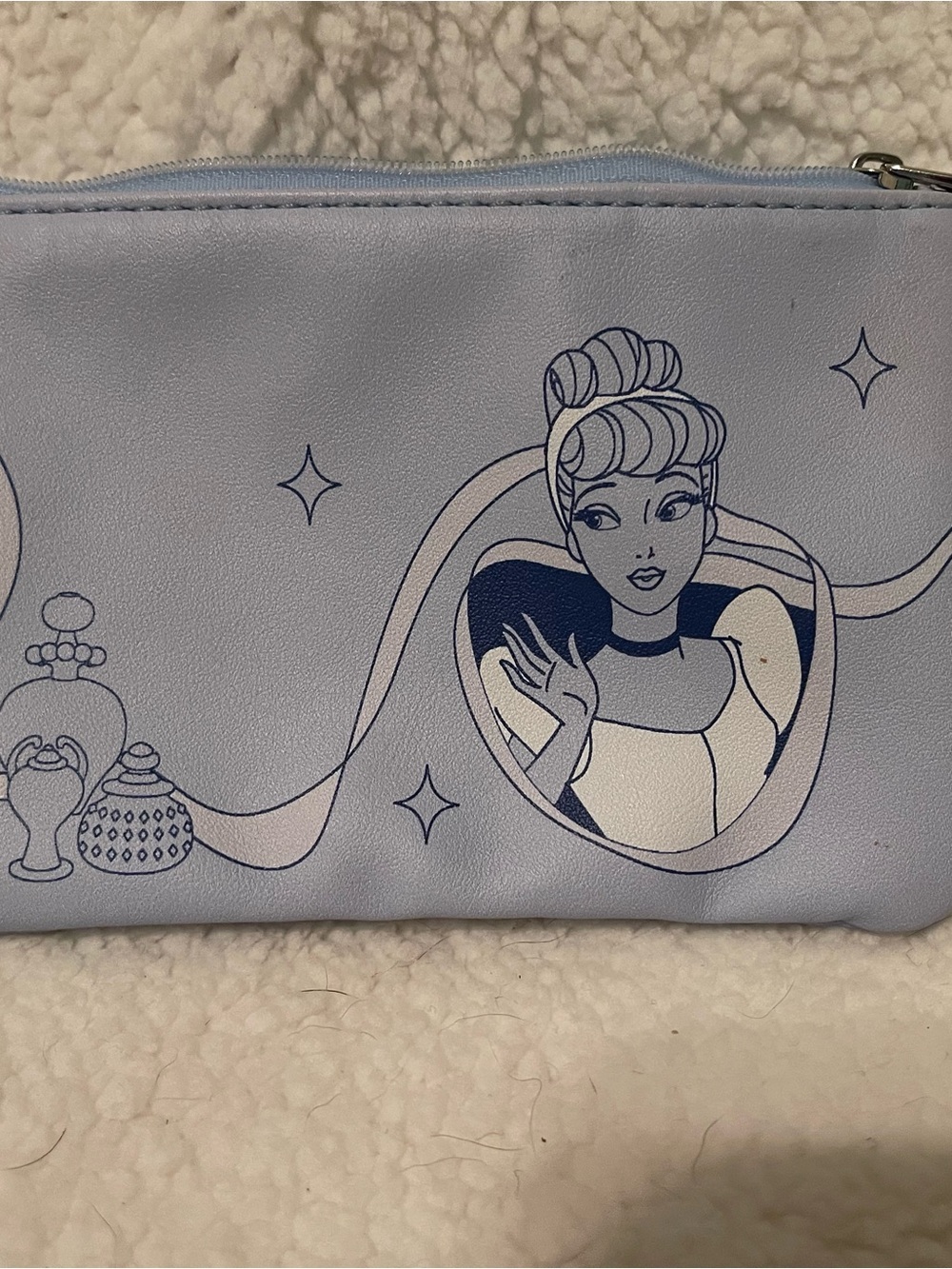 Disney Cinderella Cosmetic Pouch Set in Light Lavender and Navy - Picture 5 of 8